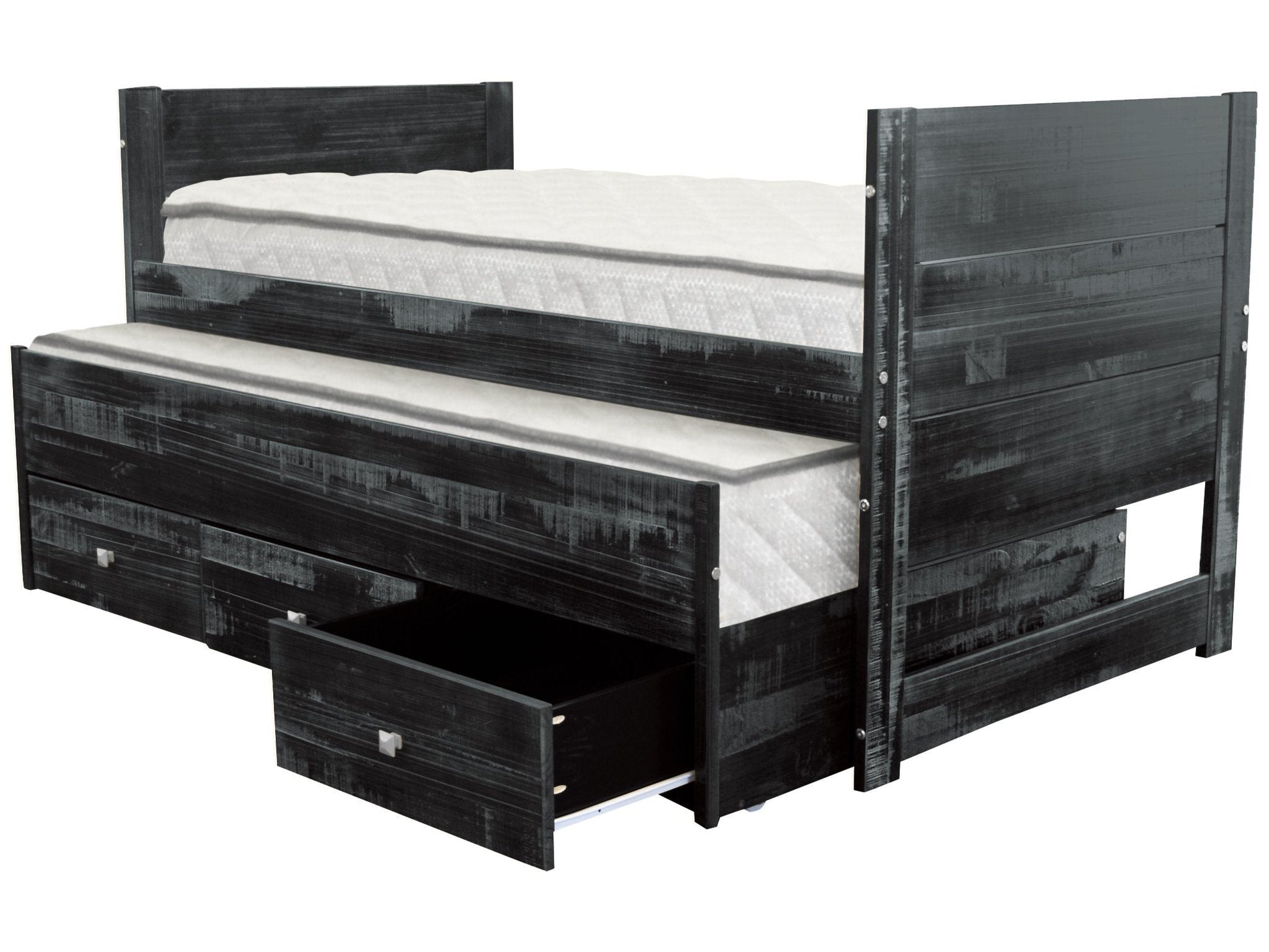 Bedz King Twin All in One Bed in Weathered Black for only $299