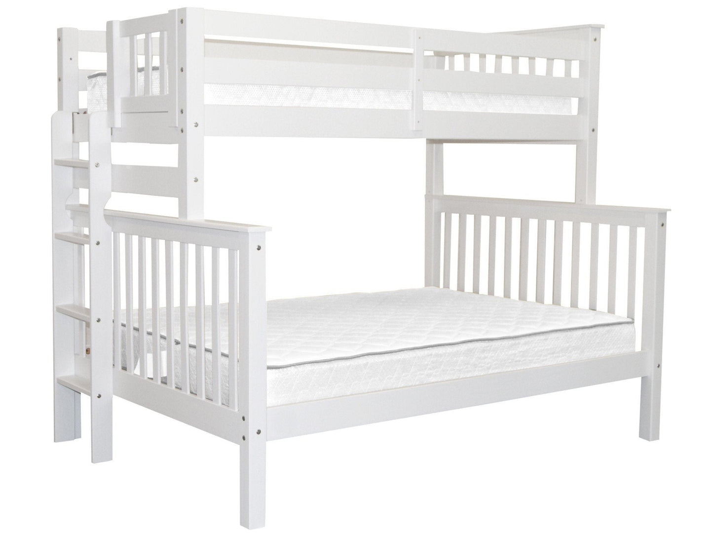 Bunk Bed Tall Twin over Full End Ladder White for only $499