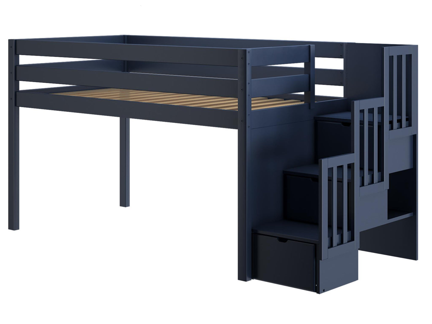Stairs can be positioned on the Right or the Left