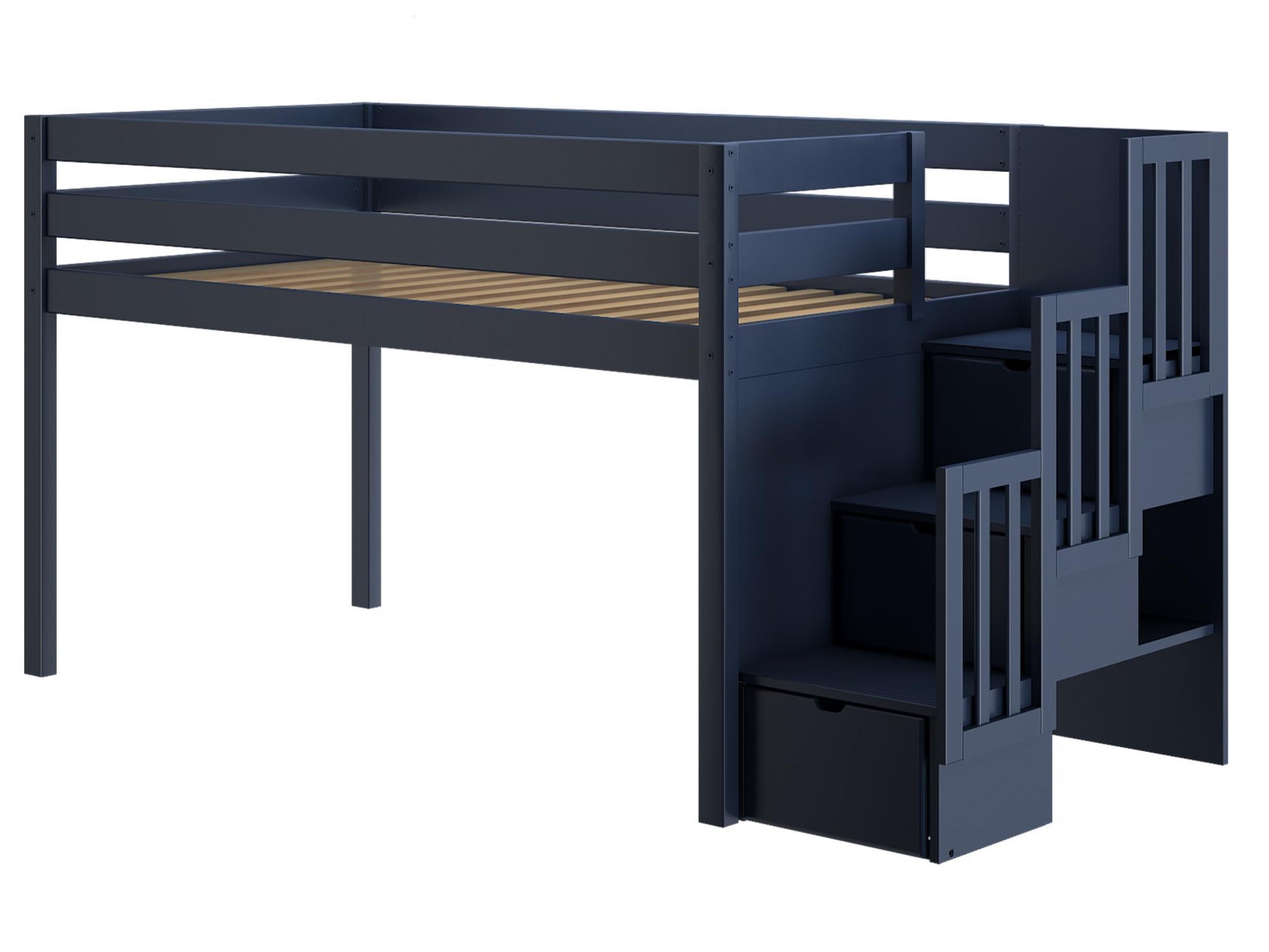 Stairs can be positioned on the Right or the Left