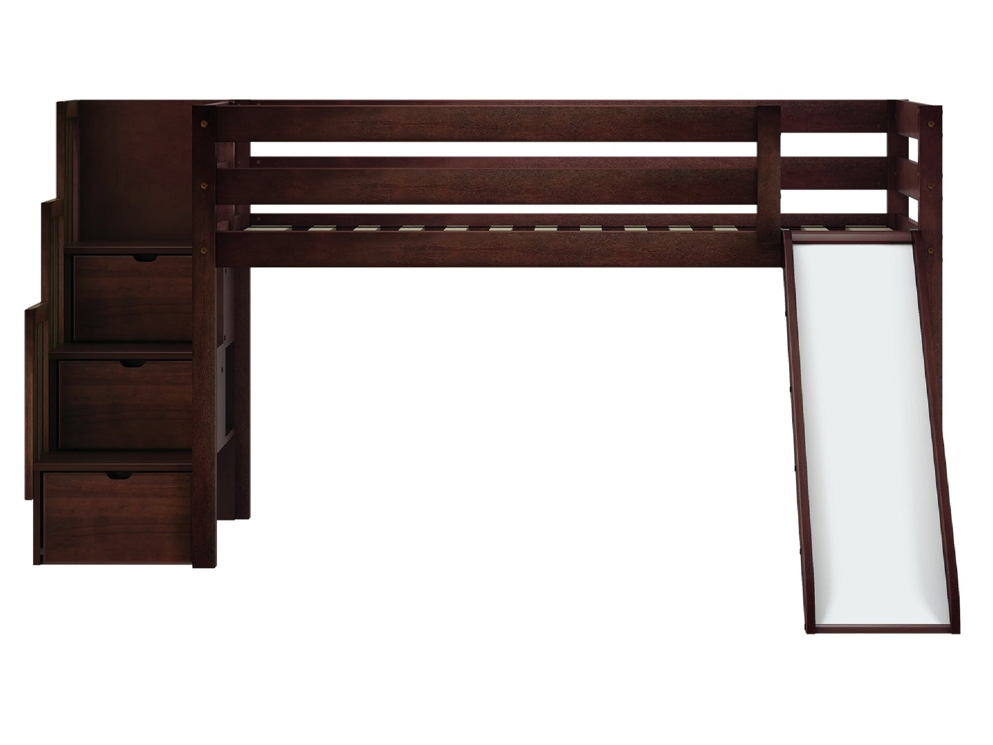 Slide and End Ladder can be positioned on the right or the left