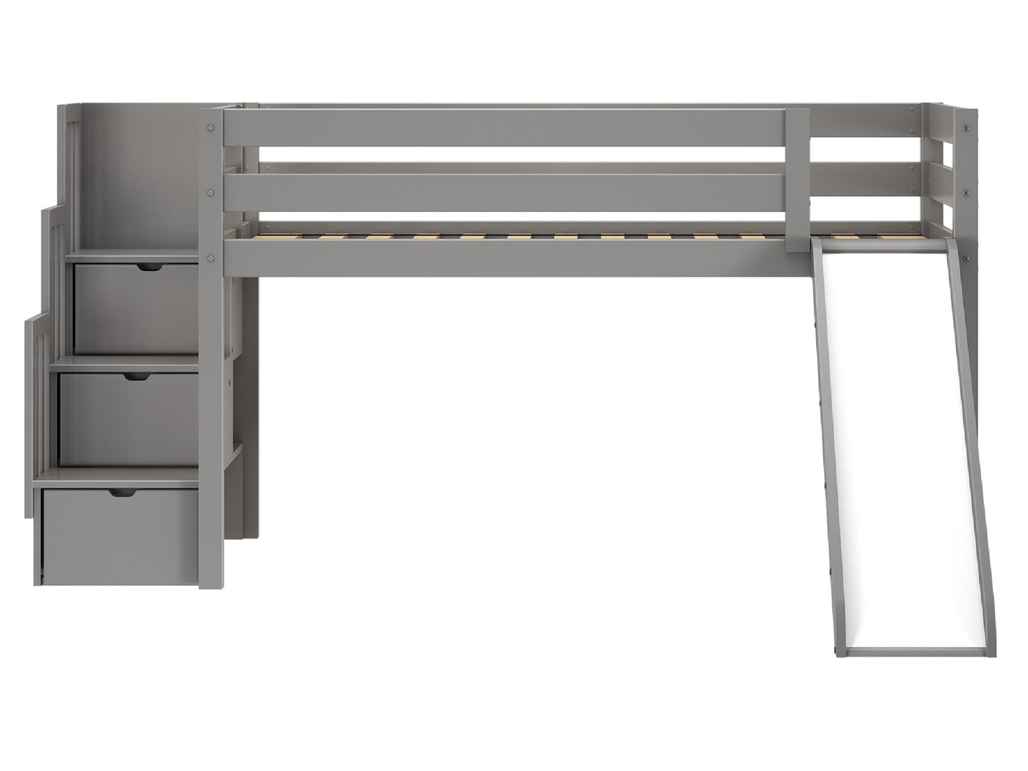 Slide and End Ladder can be positioned on the right or the left