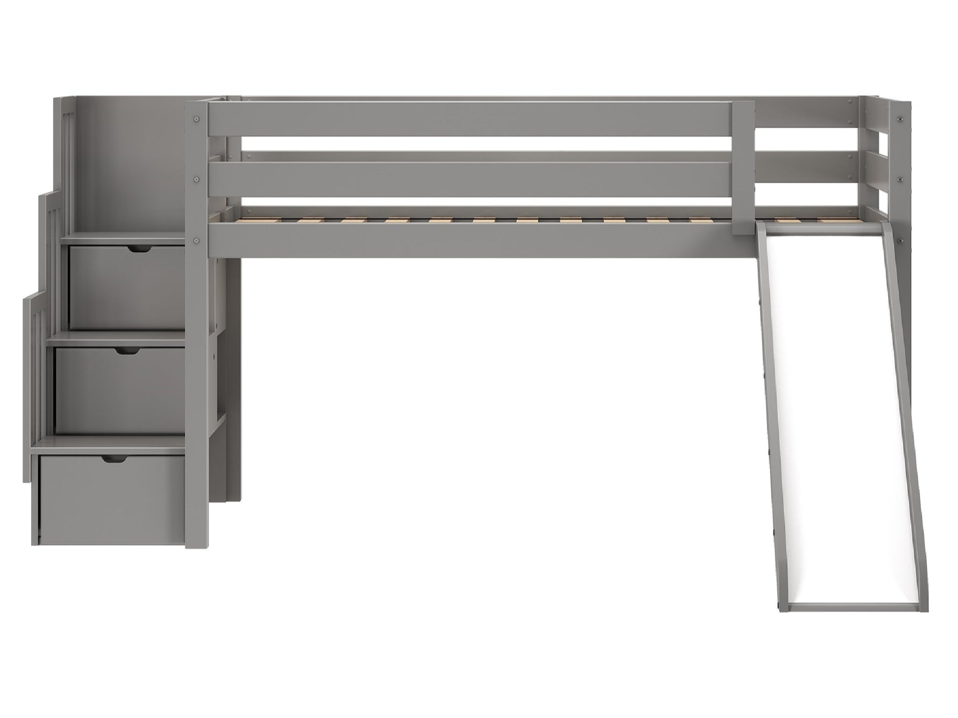 Slide and End Ladder can be positioned on the right or the left
